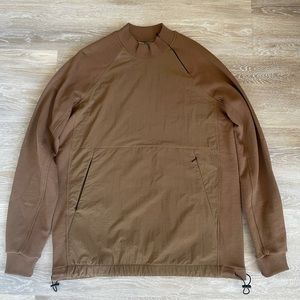 ASOS relaxed sweatshirt with nylon front